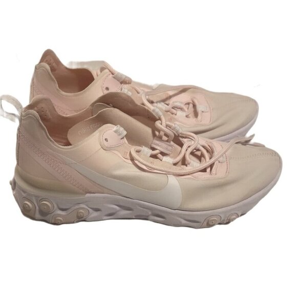 Nike react element 55 pale pink foam cushioning casual lightweight sneakers 7.5 - Picture 3 of 6